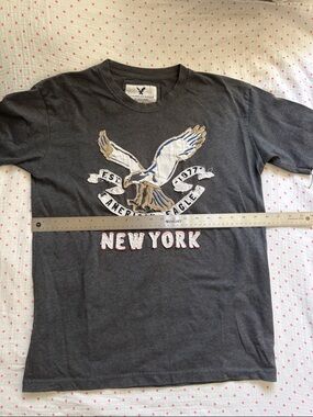 American Eagle Outfitters Charcoal Gray Crewneck T-Shirt